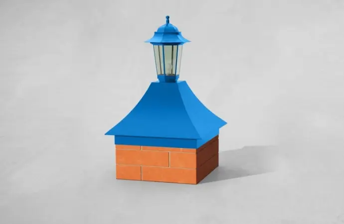 Колпак "Японский" с площадкой под фонарь