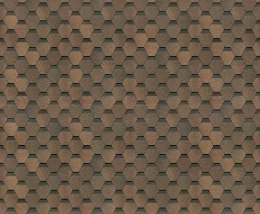 Гибкая черепица Eurasia, Шестигранник Гибкая черепица Eurasia, Шестигранник